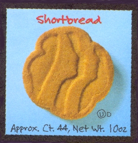 Shortbread cookies - Click here for nutritional information